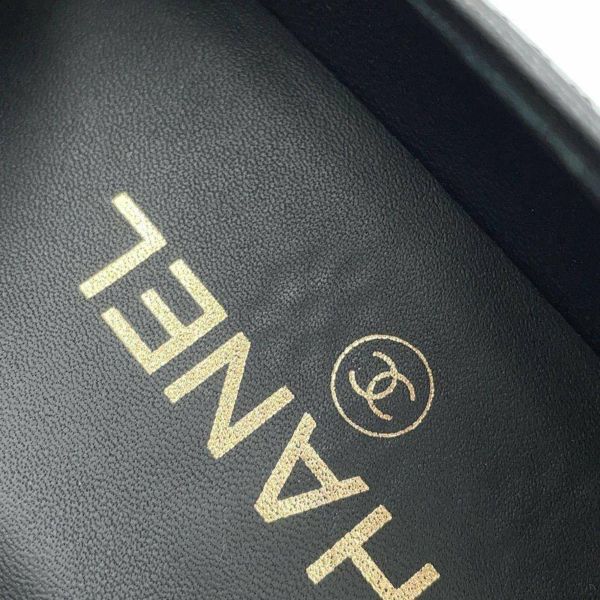 シャネル ローファー ココマーク レザー レディースサイズ38 1/2C G36717 CHANEL 靴 黒