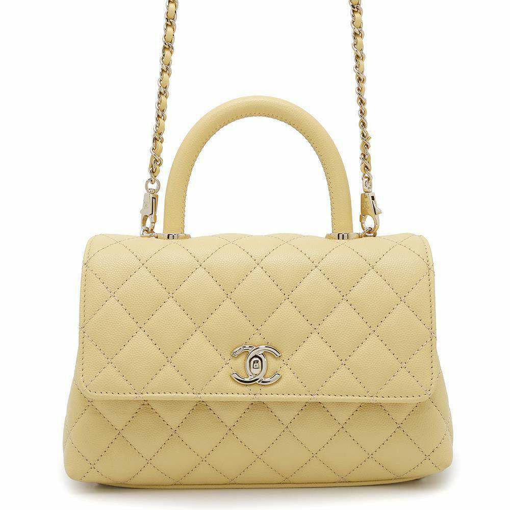 シャネル ハンドバッグ マトラッセ ココマーク ココハンドル キャビアスキン A92990 CHANEL 2way