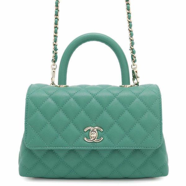 シャネル ハンドバッグ マトラッセ ココマーク ココハンドル キャビアスキン A92990 CHANEL 2way