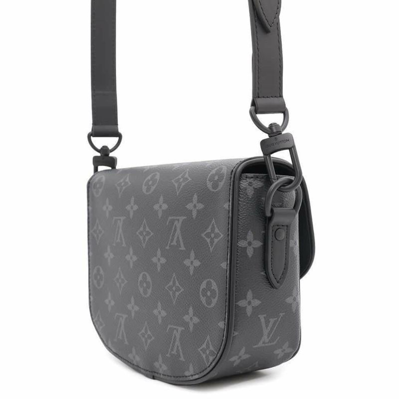 ルイヴィトン ショルダーバッグ モノグラム・エクリプス モンスリ・メッセンジャー M12519 LOUIS VUITTON ブラック 黒