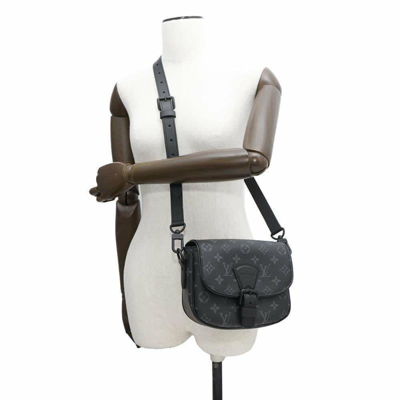 ルイヴィトン ショルダーバッグ モノグラム・エクリプス モンスリ・メッセンジャー M12519 LOUIS VUITTON ブラック 黒