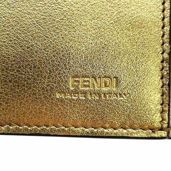 フェンディ 二つ折り財布 ピーカブー コンパクトウォレット 8M0438 FENDI 財布 ピンク