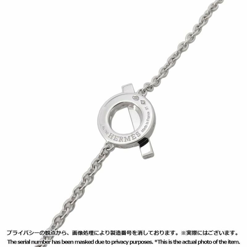 エルメス ブレスレット フィネス ブレスレット ダイヤ 18P 0.55ct K18WG サイズST HERMES ジュエリー