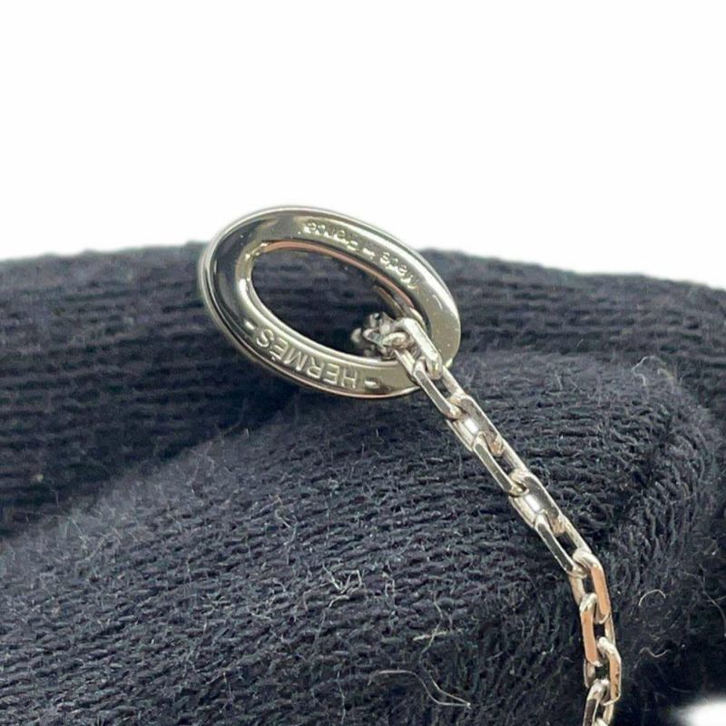 エルメス ネックレス ミニ・ポップアッシュ ホワイト/シルバー金具 HERMES アクセサリー