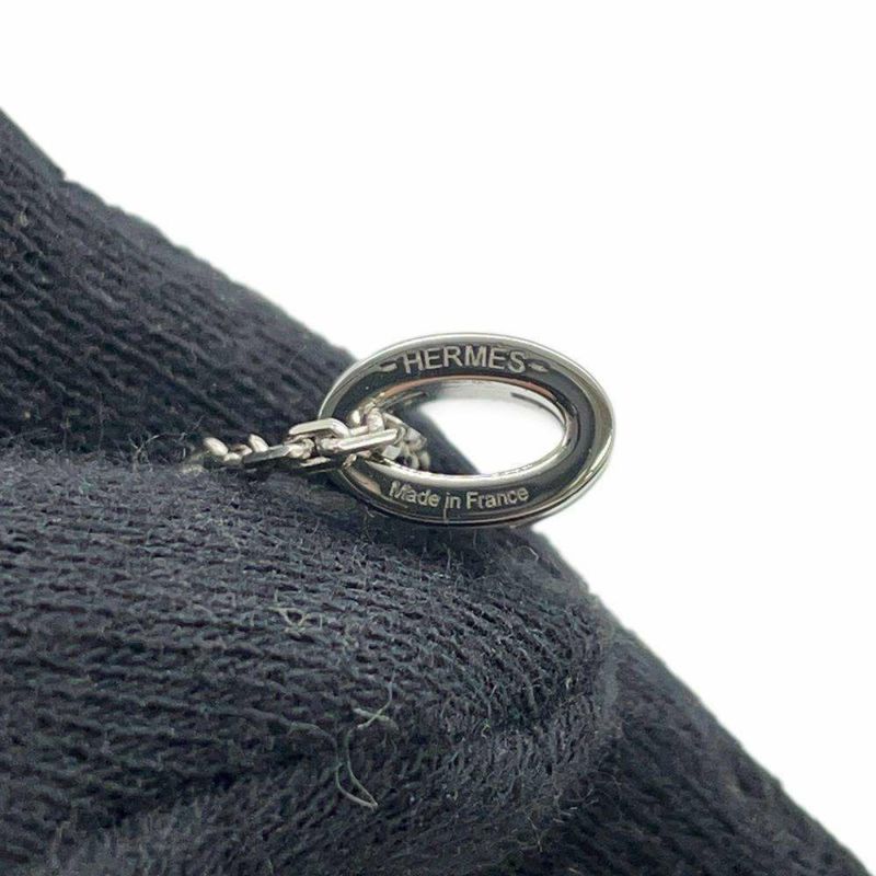 エルメス ネックレス ミニ・ポップアッシュ ホワイト/シルバー金具 HERMES アクセサリー