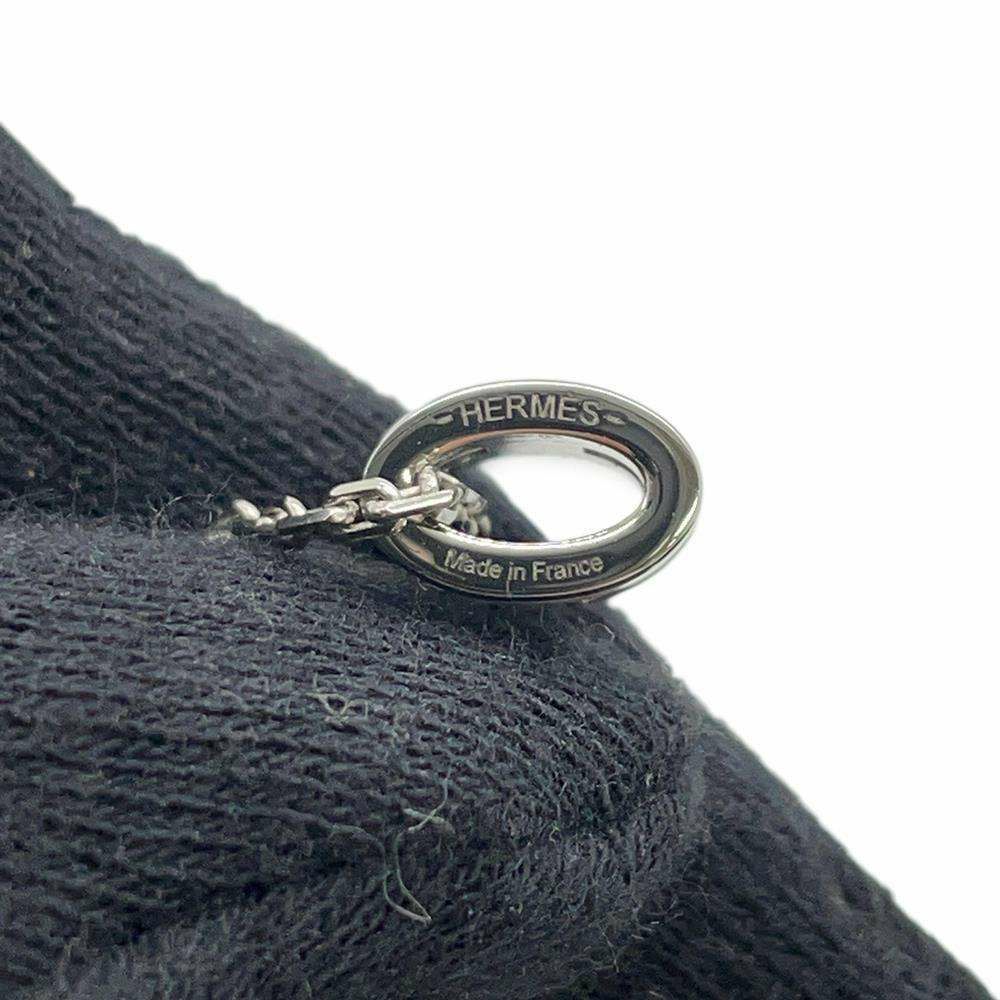 エルメス ネックレス ミニ・ポップアッシュ ホワイト/シルバー金具 HERMES アクセサリー