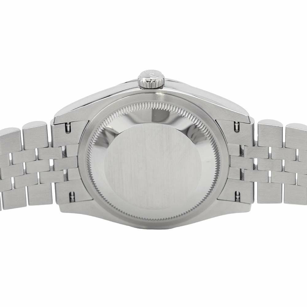 ロレックス デイトジャスト36 SS/K18WG ランダムシリアル ルーレット 126234 ROLEX 腕時計 黒文字盤