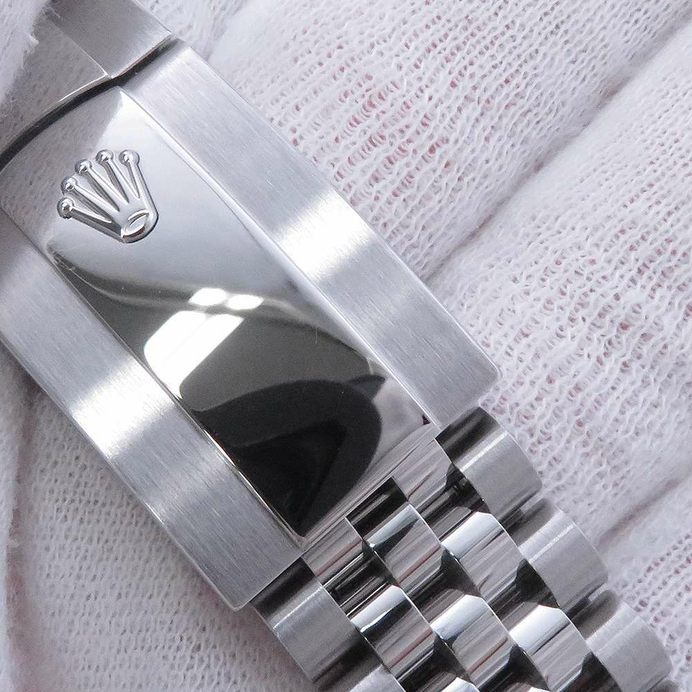 ロレックス デイトジャスト36 SS/K18WG ランダムシリアル ルーレット 126234 ROLEX 腕時計 黒文字盤