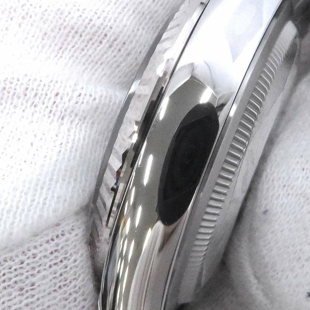 ロレックス デイトジャスト36 SS/K18WG ランダムシリアル ルーレット 126234 ROLEX 腕時計 黒文字盤