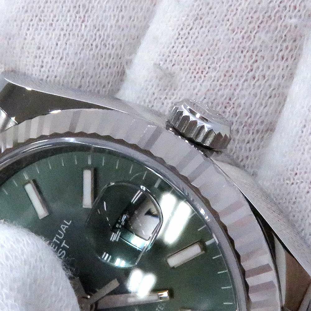 ロレックス デイトジャスト36 SS/K18WG ランダムシリアル 126234 ROLEX 腕時計 ミントグリーン文字盤