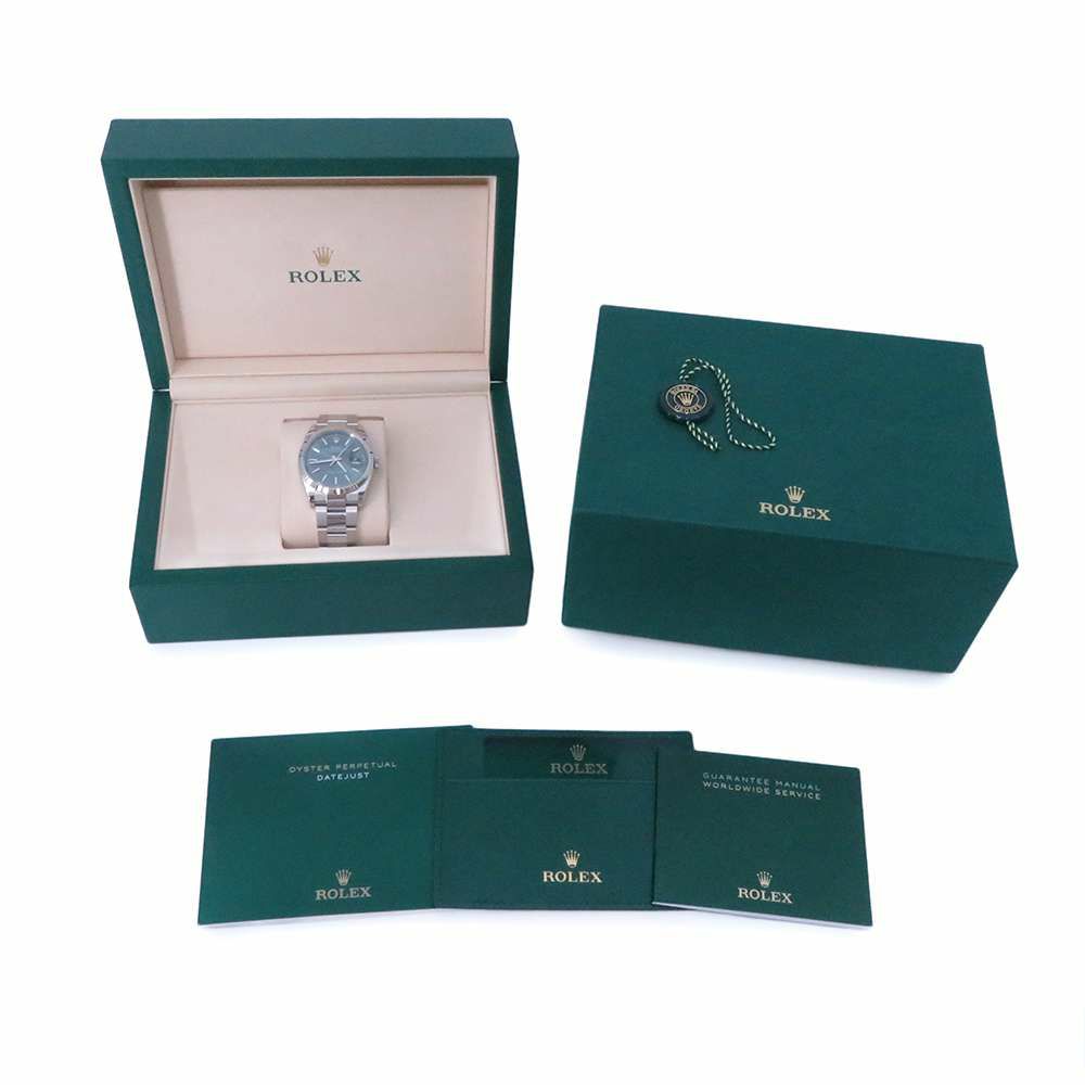 ロレックス デイトジャスト36 SS/K18WG ランダムシリアル 126234 ROLEX 腕時計 ミントグリーン文字盤