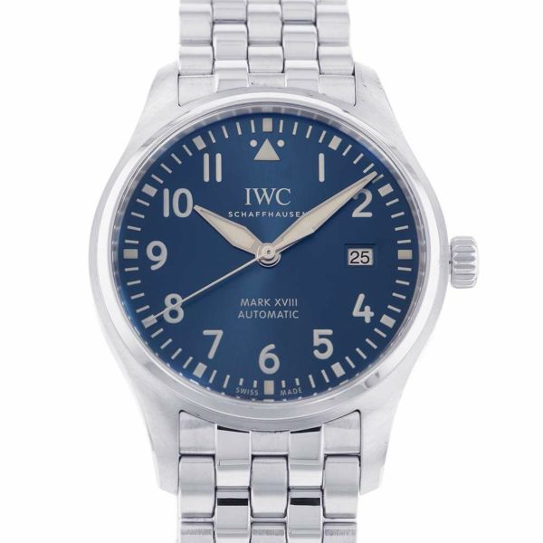 IWC パイロットウォッチ マーク18 プティ・プランス IW327014 腕時計 ブルー文字盤