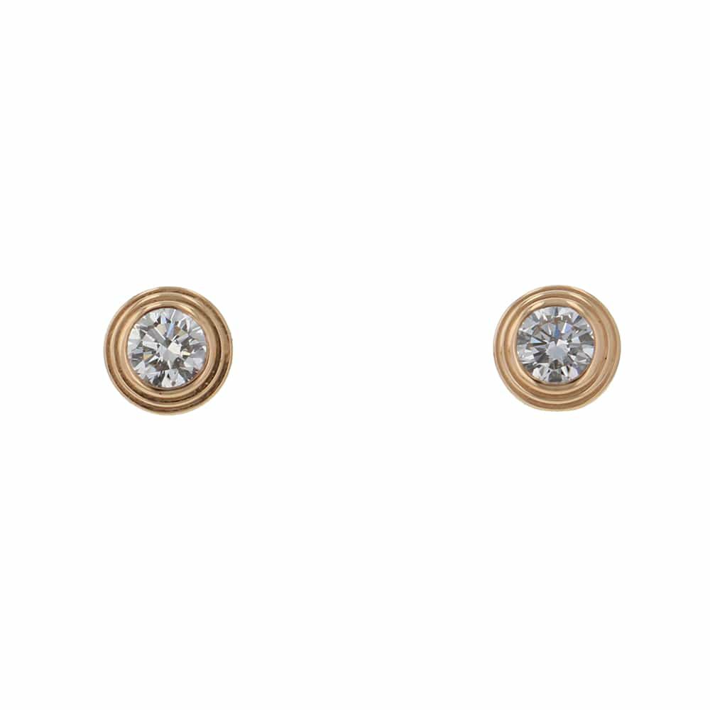 カルティエ ピアス ダムール ピアス ミディアム ダイヤモンド 計0.26ct K18PG B8041500 Cartier ジュエリー