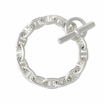 Silver925 MM16コマ ブレスレット エルメス ブレスレット シェーヌダンクル MM 16コマ SV925 箱