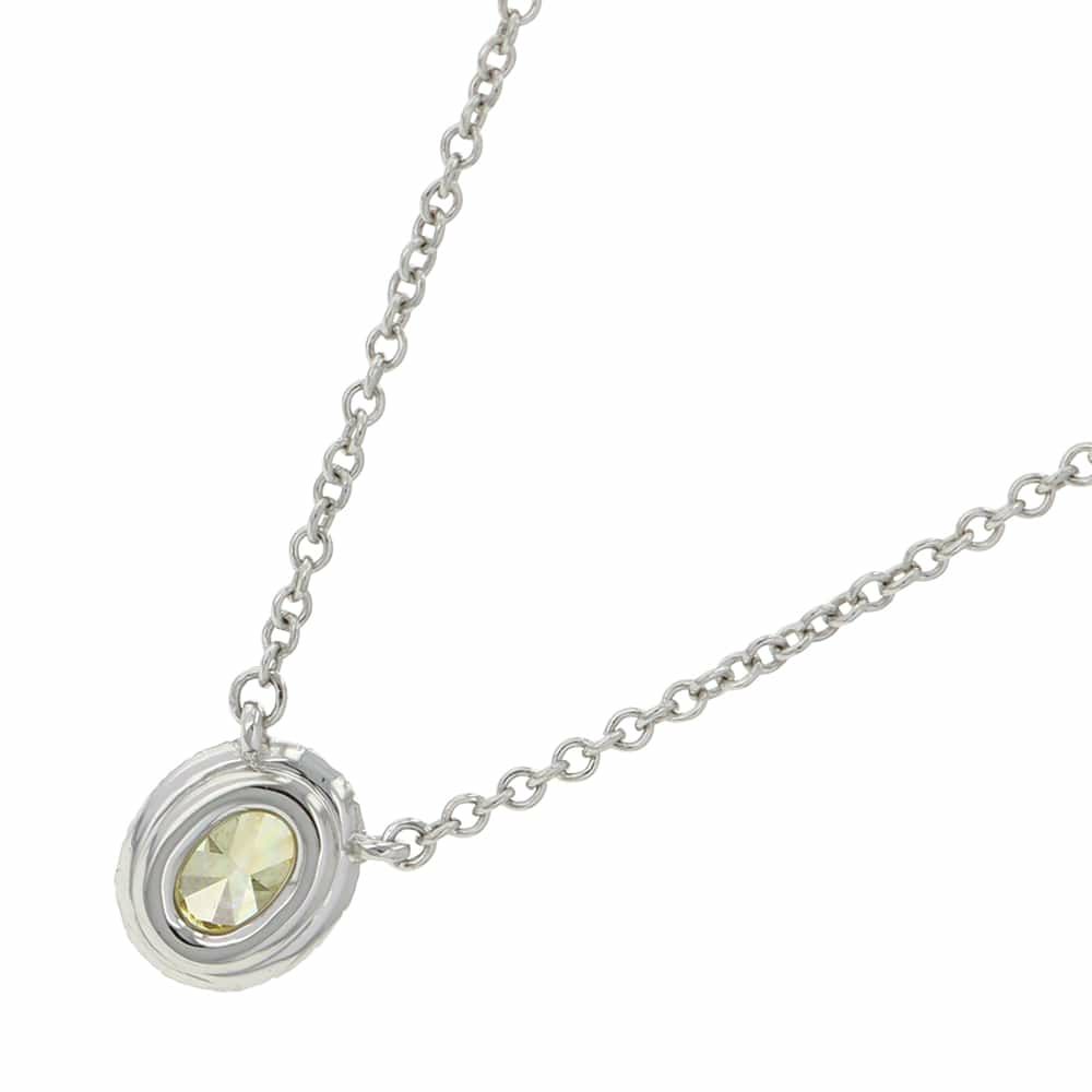 ティファニー ネックレス ソレスト イエローダイヤ ダイヤモンド 0.22ct Pt950 44131336 Tiffany&Co. 鑑定書付き ペンダント