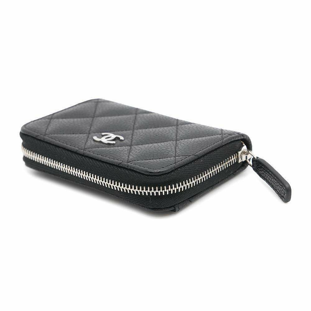シャネル コインケース クラシック ジップコインパース マトラッセ ココマーク キャビアスキン AP0216 CHANEL 財布