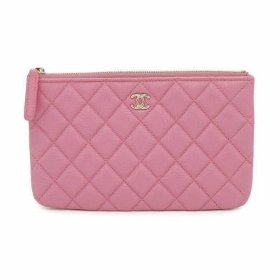 シャネル ポーチ マトラッセ ココマーク クラシック スモール ジップ キャビアスキン AP4101 CHANEL 小物入れ 安心保証
