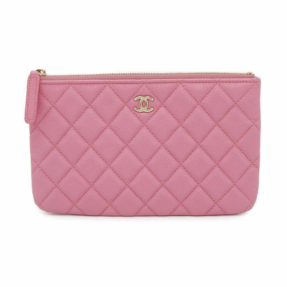 シャネル ポーチ マトラッセ ココマーク クラシック スモール ジップ キャビアスキン AP4101 CHANEL 小物入れ