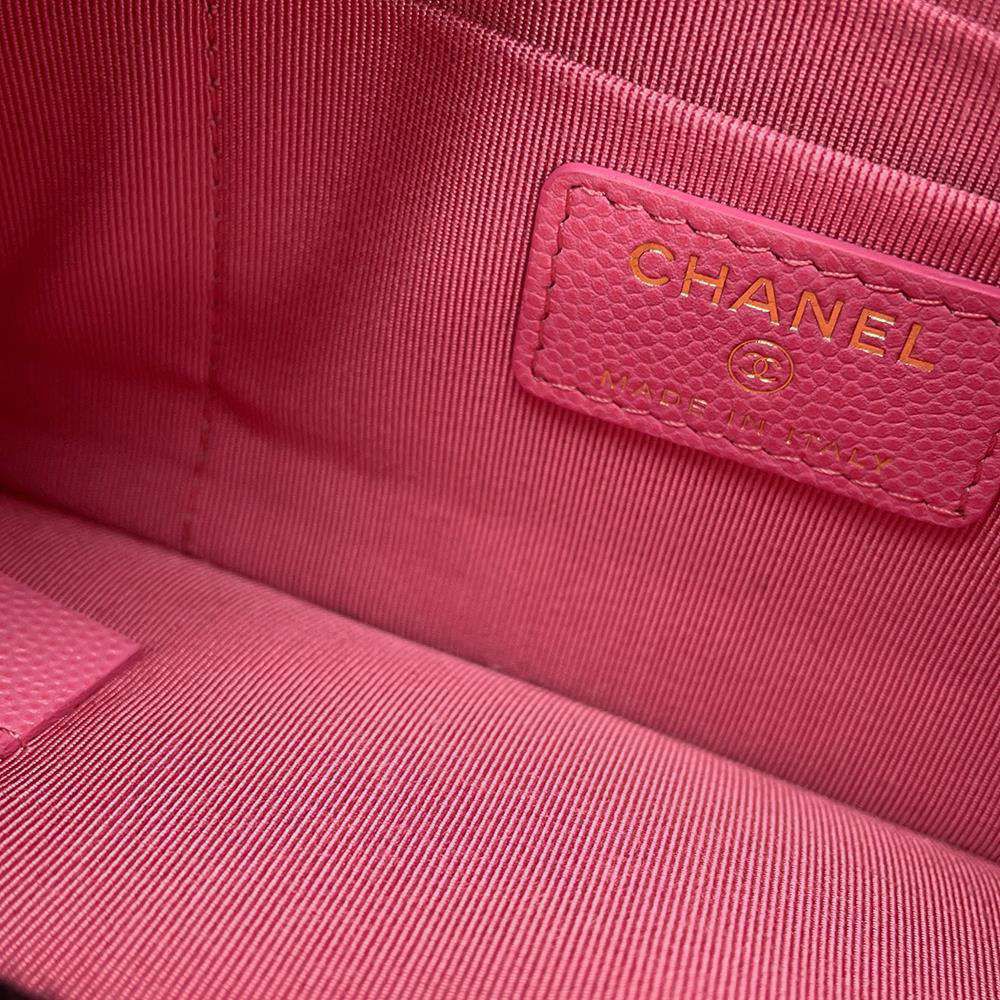 シャネル ポーチ マトラッセ ココマーク クラシック スモール ジップ キャビアスキン AP4101 CHANEL 小物入れ