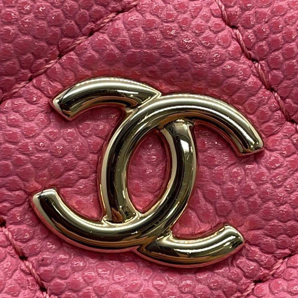 シャネル ポーチ マトラッセ ココマーク クラシック スモール ジップ キャビアスキン AP4101 CHANEL 小物入れ