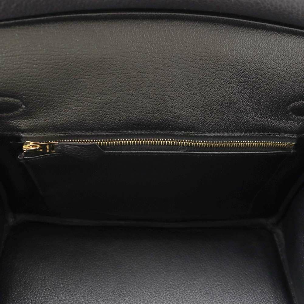 エルメス バーキン25 ブラック/ゴールド金具 トゴ W刻印 HERMES Birkin ハンドバッグ 黒