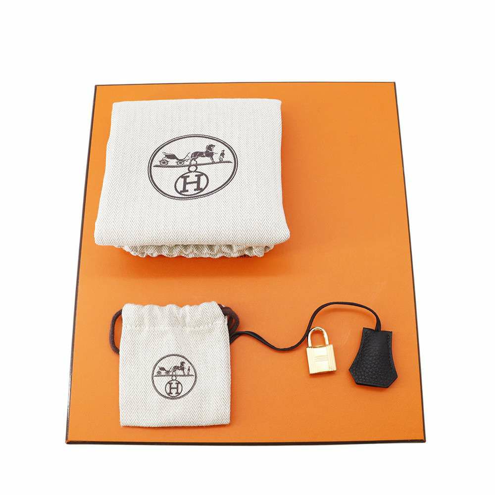 エルメス バーキン25 ブラック/ゴールド金具 トゴ W刻印 HERMES Birkin ハンドバッグ 黒