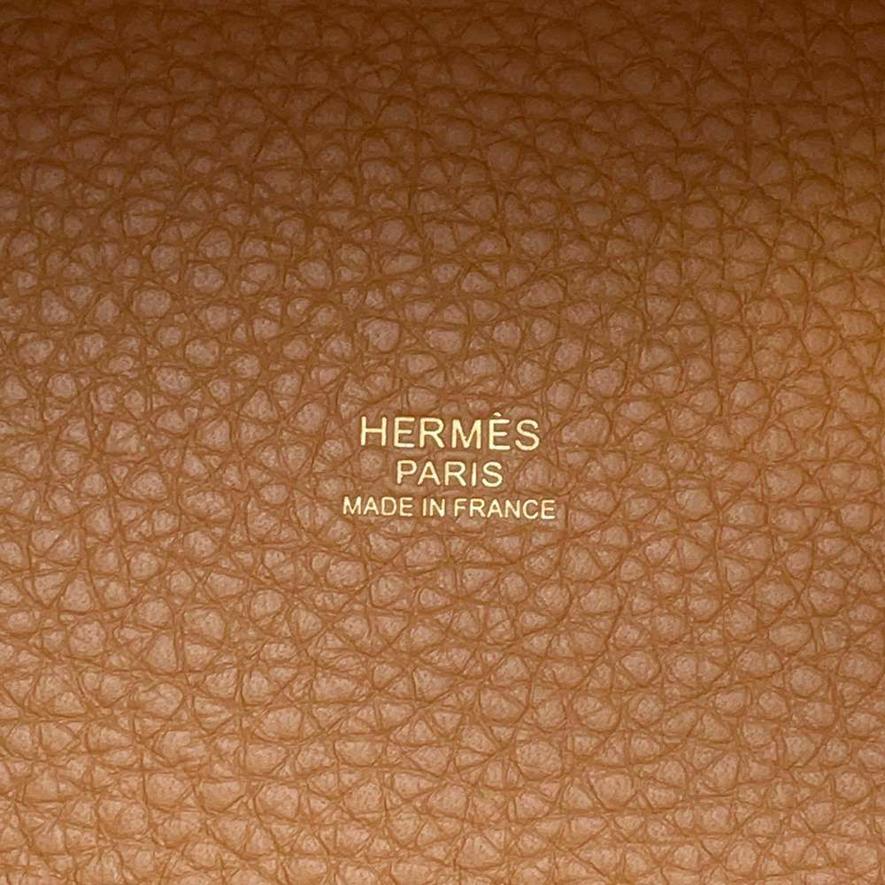 エルメス ハンドバッグ ピコタンロックMM ゴールド/ゴールド金具 トリヨンクレマンス W刻印