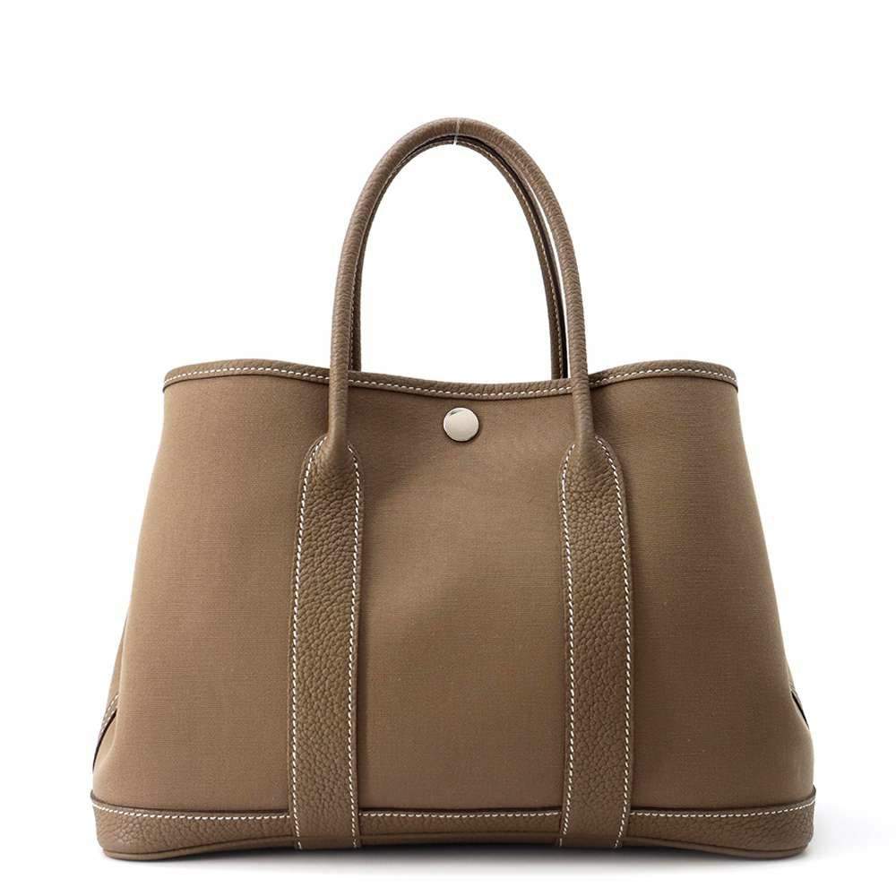 エルメス トートバッグ ガーデンパーティTPM ゴールド/シルバー金具 