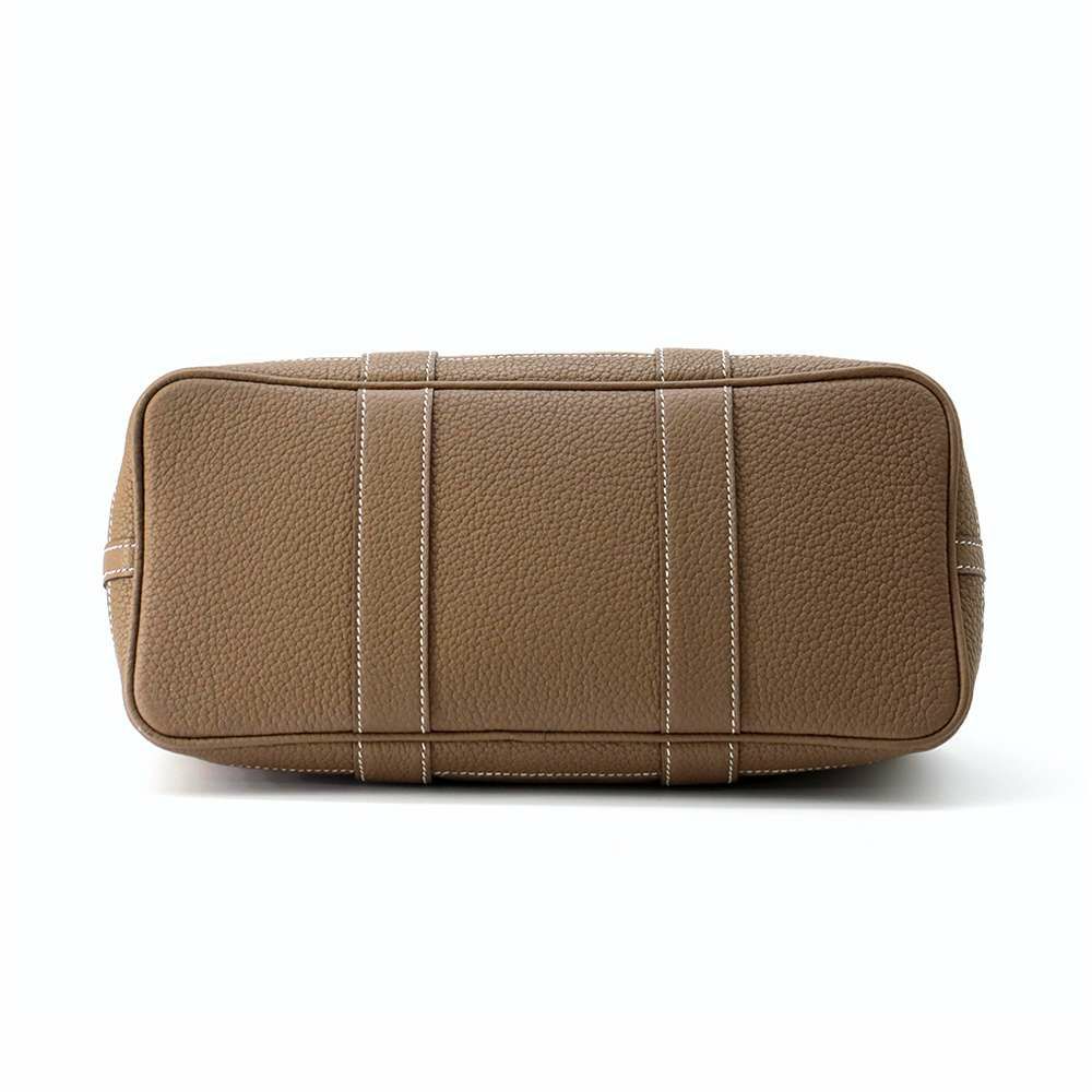 エルメス トートバッグ ガーデンパーティTPM エトゥープ/シルバー金具 トワルオフィシエ / ネゴンダ A刻印