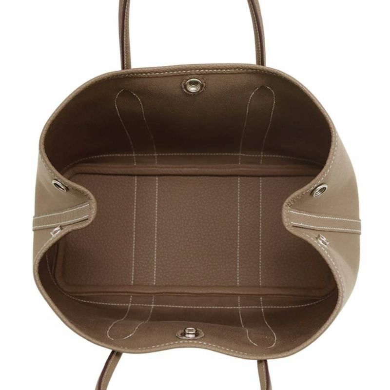 エルメス トートバッグ ガーデンパーティTPM エトゥープ/シルバー金具 トワルオフィシエ / ネゴンダ A刻印