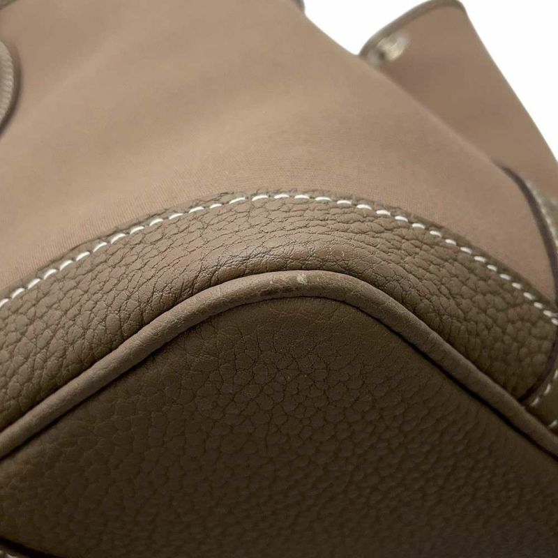 エルメス トートバッグ ガーデンパーティTPM エトゥープ/シルバー金具 トワルオフィシエ / ネゴンダ A刻印