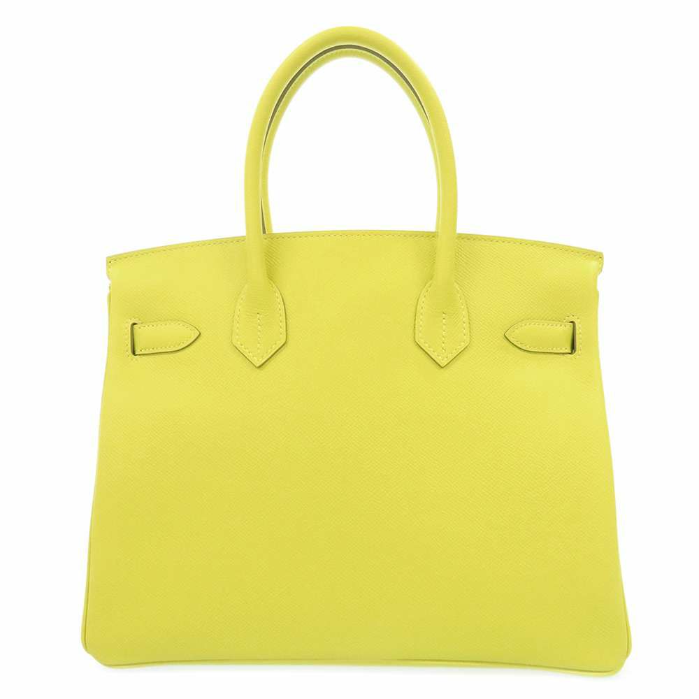 エルメス バーキン30 ライム/ゴールド金具 ヴォーエプソン Y刻印 HERMES Birkin ハンドバッグ