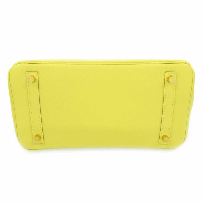 エルメス バーキン30 ライム/ゴールド金具 ヴォーエプソン Y刻印 HERMES Birkin ハンドバッグ