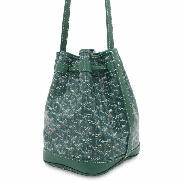 ゴヤール ショルダーバッグ プティフロ バゲットバッグ レザー PEFLOTPMLTY01CL03P GOYARD バッグ 緑