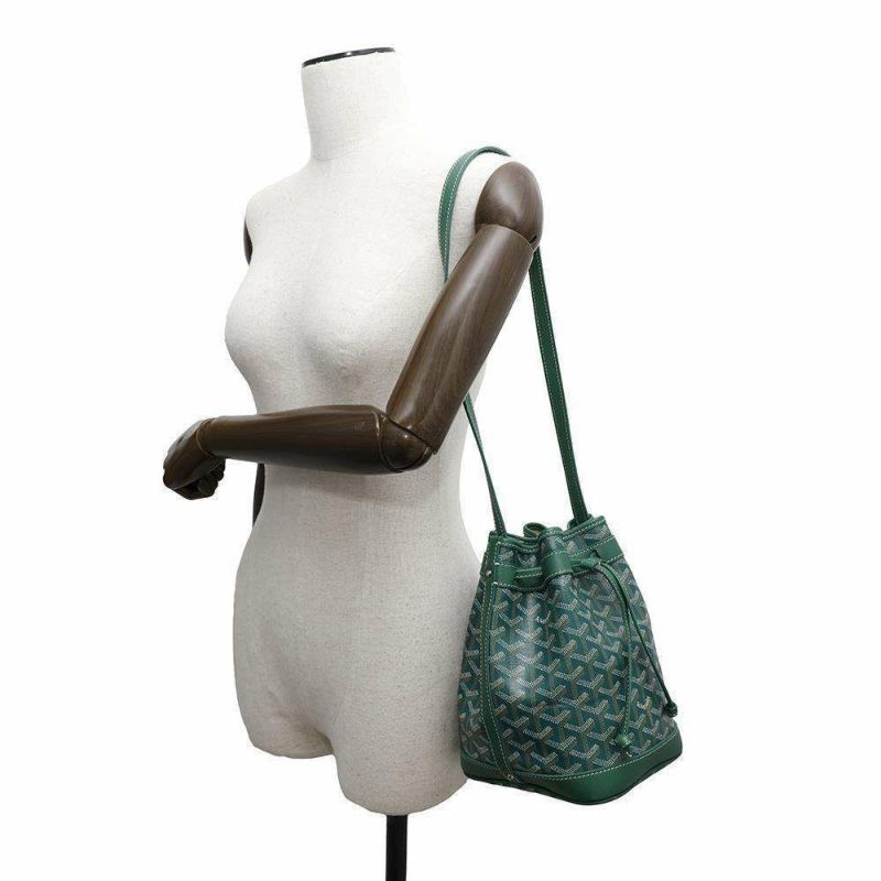 ゴヤール ショルダーバッグ プティフロ バゲットバッグ レザー PEFLOTPMLTY01CL03P GOYARD バッグ 緑