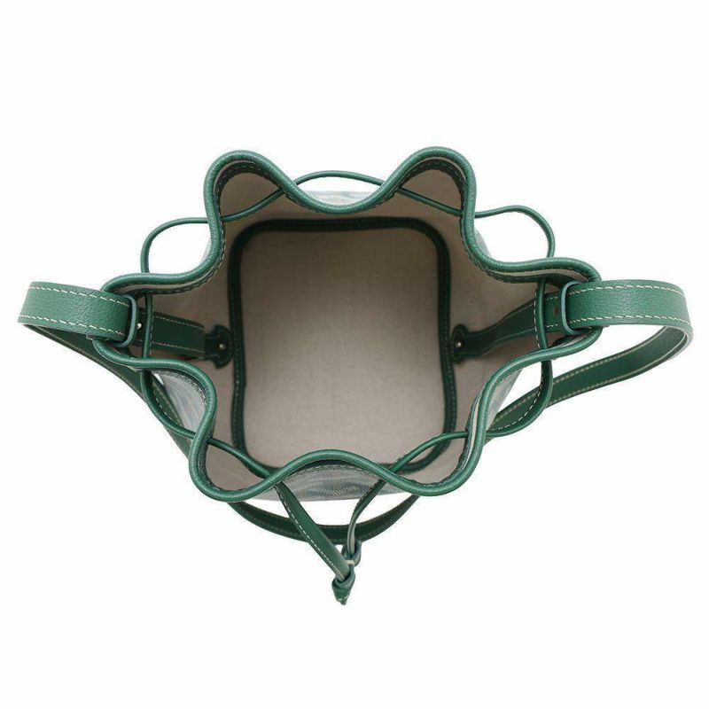 ゴヤール ショルダーバッグ プティフロ バゲットバッグ レザー PEFLOTPMLTY01CL03P GOYARD バッグ 緑