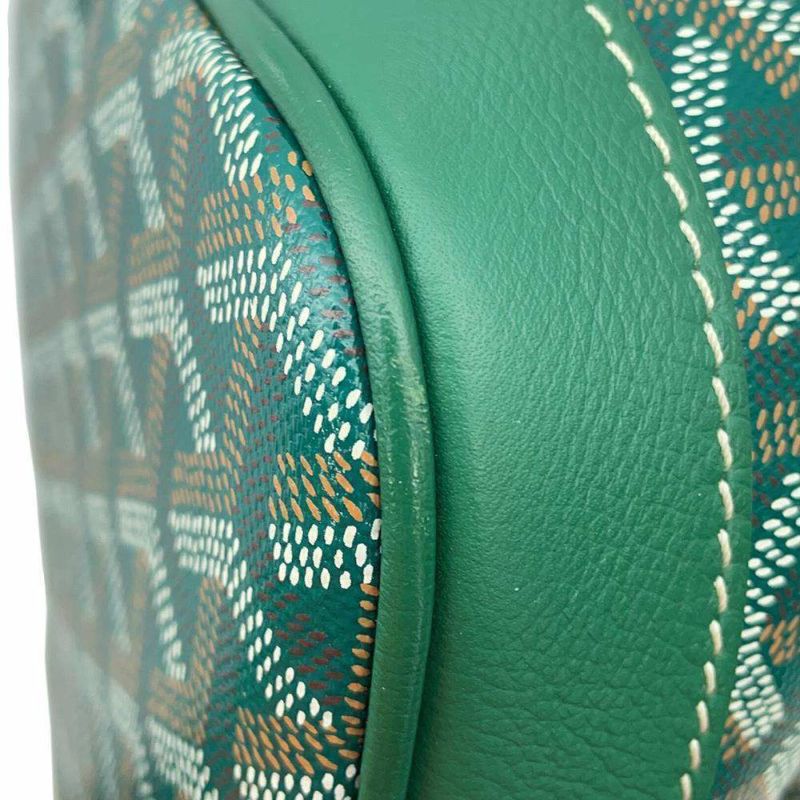 ゴヤール ショルダーバッグ プティフロ バゲットバッグ レザー PEFLOTPMLTY01CL03P GOYARD バッグ 緑