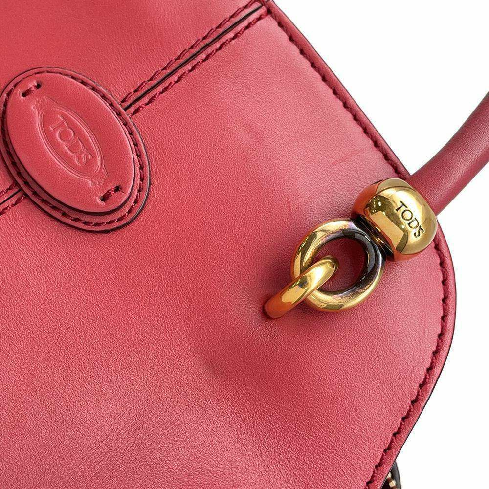 トッズ ハンドバッグ ロゴ レザー TOD'S ショルダーバッグ