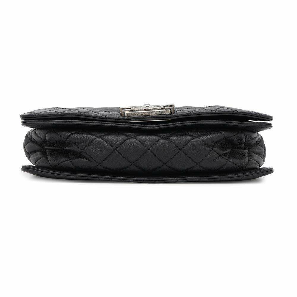 シャネル チェーンショルダーバッグ ボーイシャネル ココマーク ラムスキン CHANEL BAG 2wayバッグ 黒