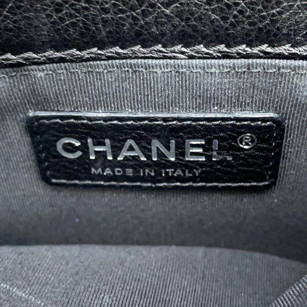 シャネル チェーンショルダーバッグ ボーイシャネル ココマーク ラムスキン CHANEL BAG 2wayバッグ 黒
