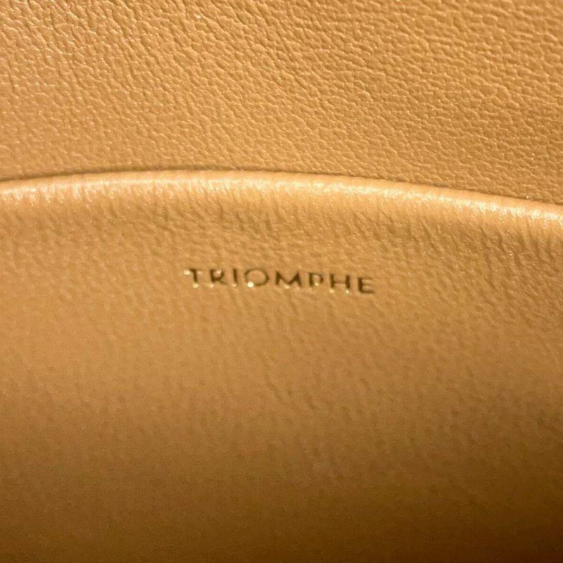 セリーヌ ショルダーバッグ ティーン トリオンフ レザー 188423BF4.18BU CELINE バッグ ブラウン