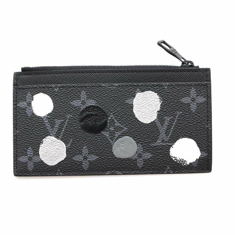 ルイヴィトン コインケース カードケース モノグラム・エクリプス LV × YK コインカード・ホルダー M81930 草間彌生 ブラック 黒