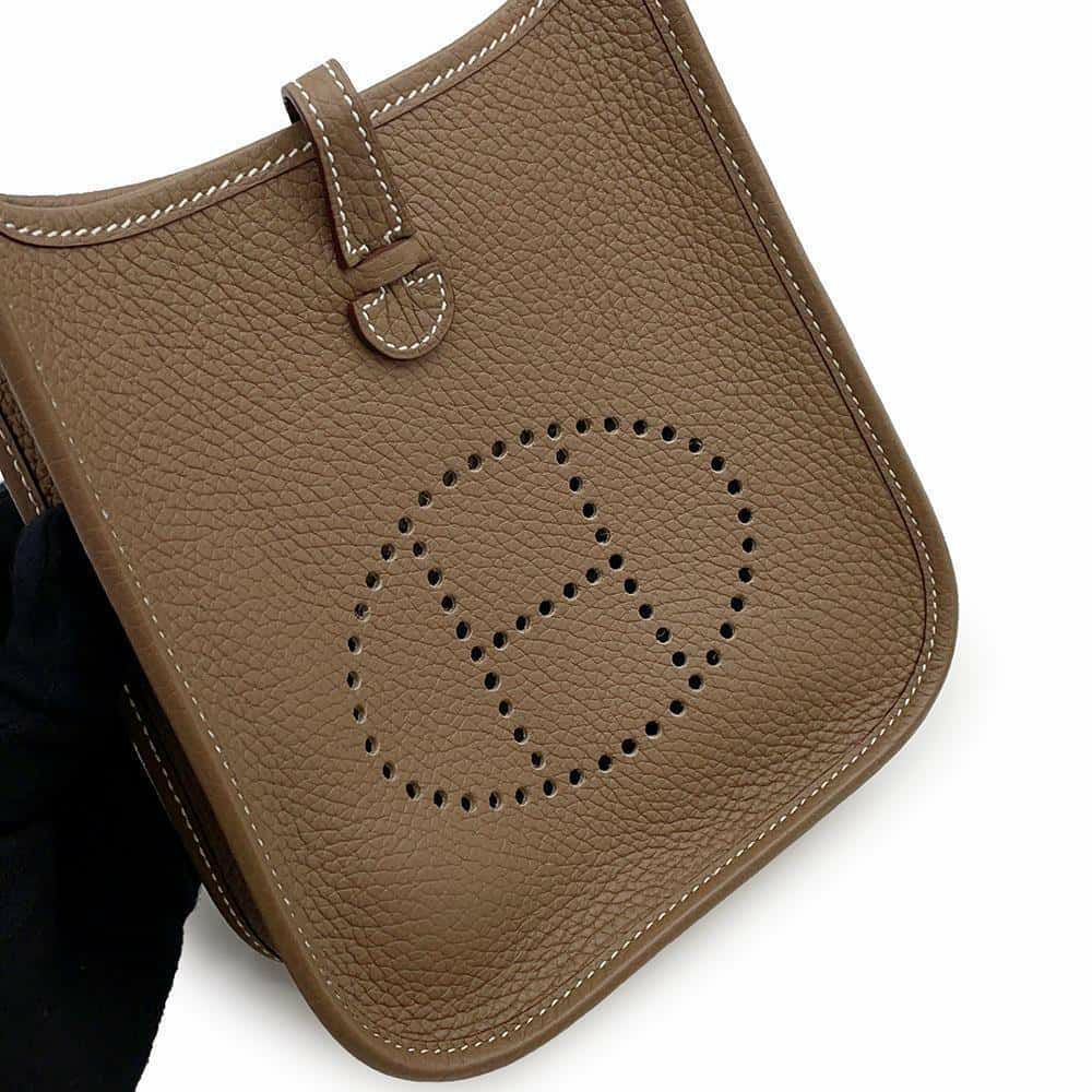 エルメス エブリンTPM アマゾン エトゥープ/ブルーインディゴ/ゴールド金具 トリヨンクレマンス Z刻印