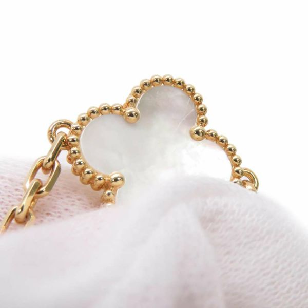 ヴァンクリーフ&アーペル ネックレス ヴィンテージ アルハンブラ ネックレス 10モチーフ マザーオブパール K18YG VCARA42700