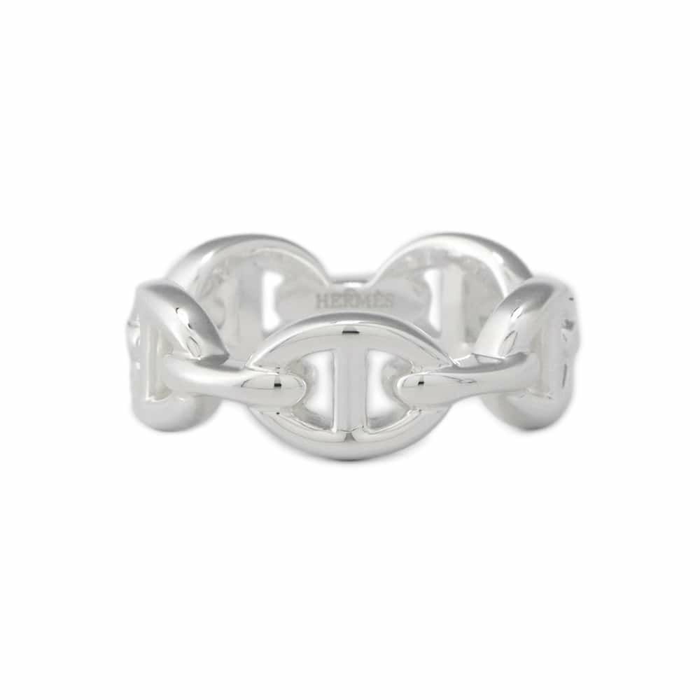 エルメス リング シェーヌダンクル アンシェネPM SV925シルバー リングサイズ51 HERMES ジュエリー
