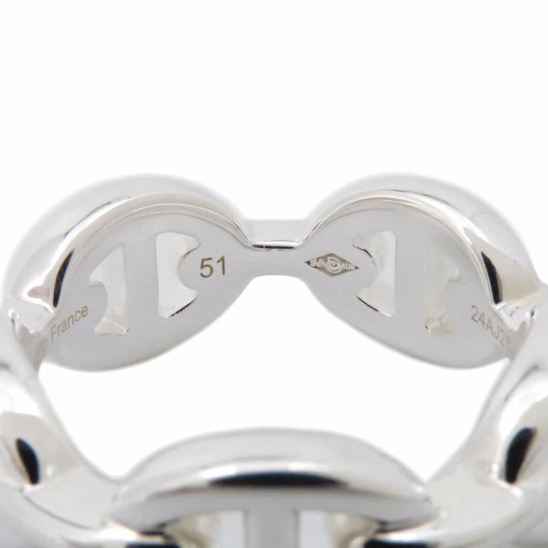 エルメス リング シェーヌダンクル アンシェネPM SV925シルバー リングサイズ51 HERMES ジュエリー