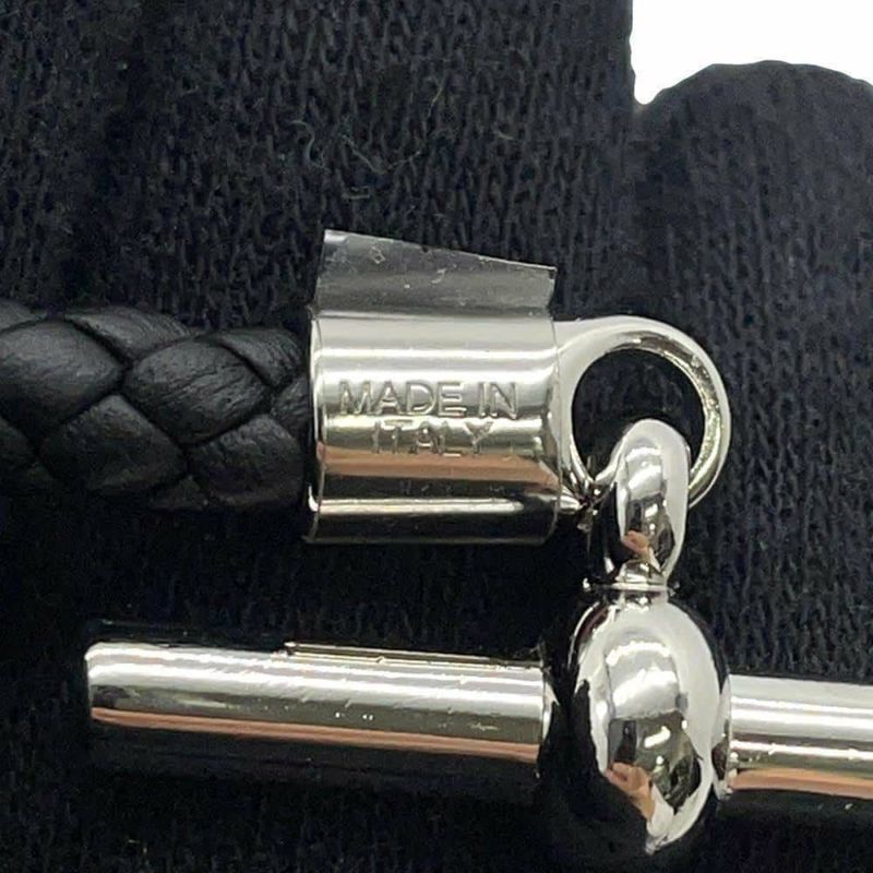 エルメス ブレスレット グレナン ブラック/シルバー金具 スイフト サイズT5 HERMES アクセサリー メンズ 黒