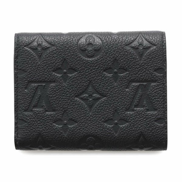ルイヴィトン 三つ折り財布 モノグラム・アンプラント ポルトフォイユ・ヴィクトリーヌ M64060 ヴィトン ブラック 黒
