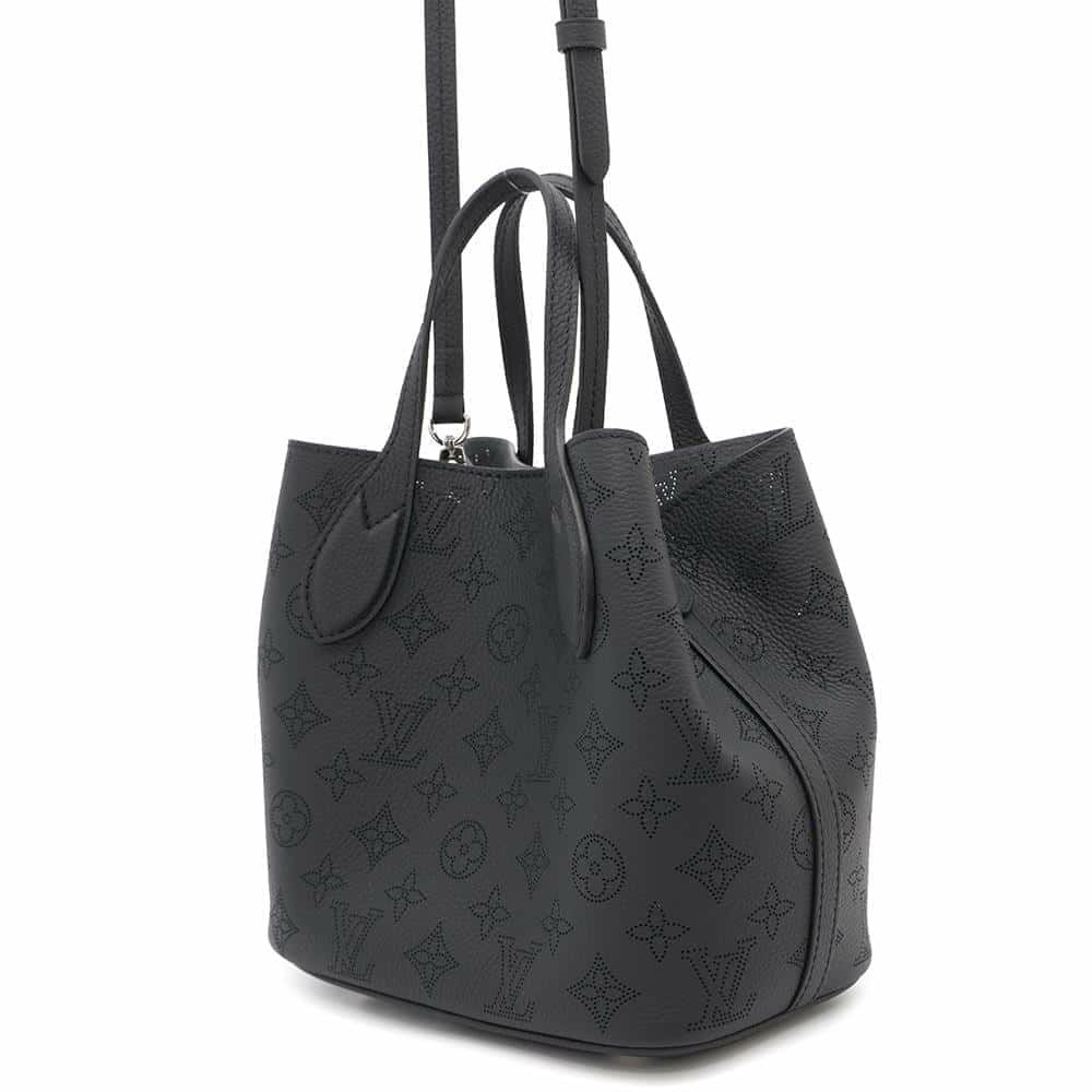 ルイヴィトン ハンドバッグ モノグラム・マヒナ ブロッサムPM M21848 LOUIS VUITTON 2way 黒 ブラック
