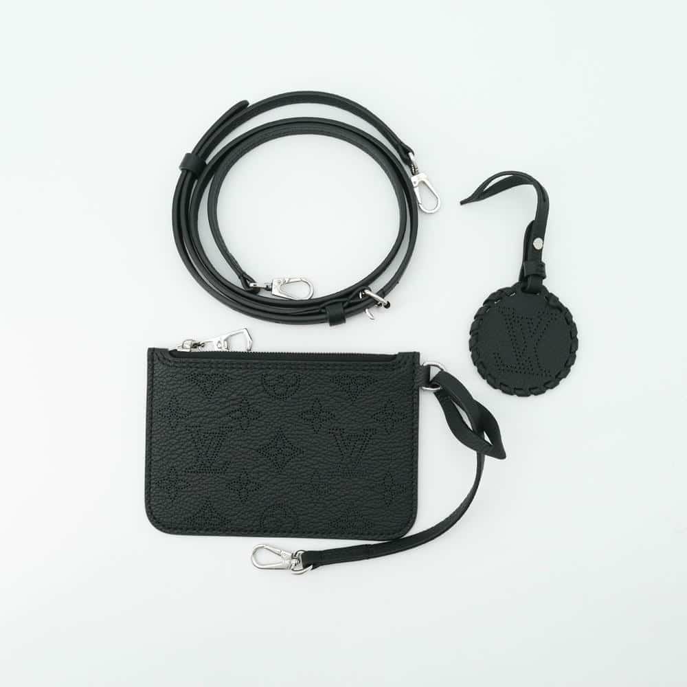 ルイヴィトン ハンドバッグ モノグラム・マヒナ ブロッサムPM M21848 LOUIS VUITTON 2way 黒 ブラック